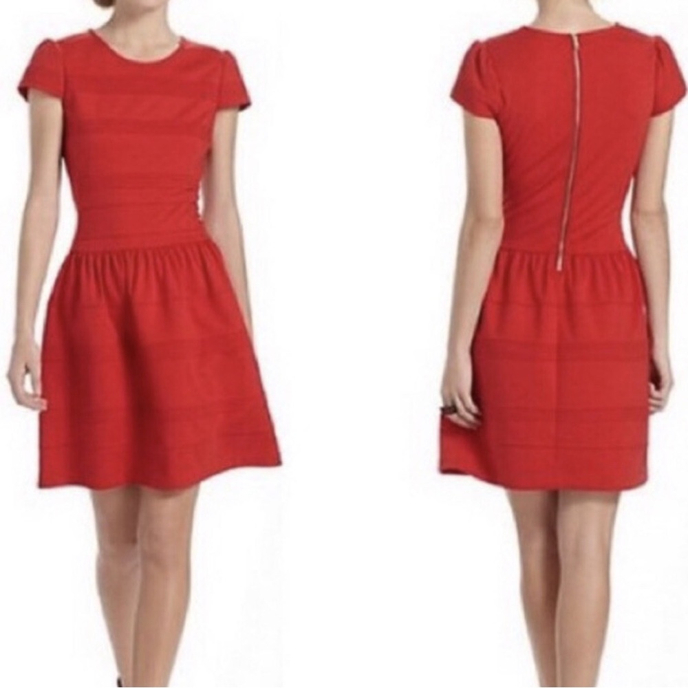 Anthropologie GIRLS FROM SAVOY Pintuck Ponte Knit Dress